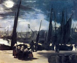 Edouard Manet - Moonlight Over The Port Of Boulogne