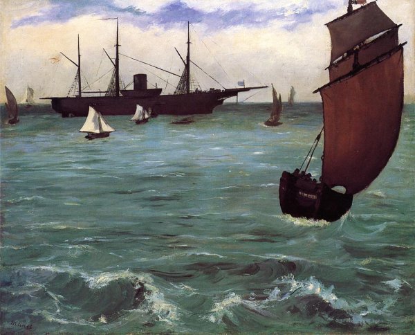 The Kearsarge at Boulogne 1864